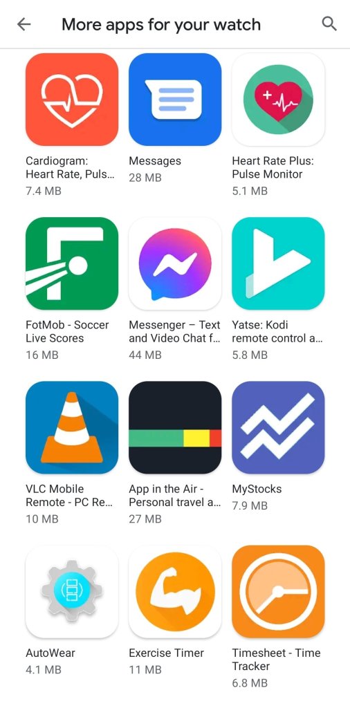 Messenger app on Wear OS