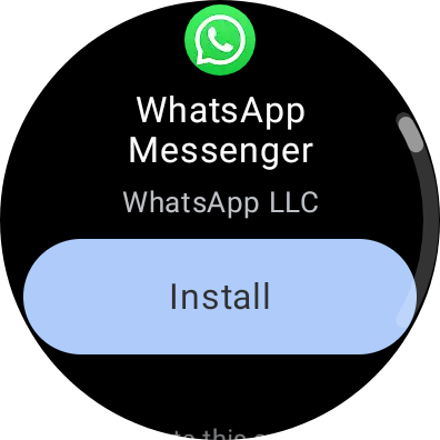 WhatsApp on Pixel Watch